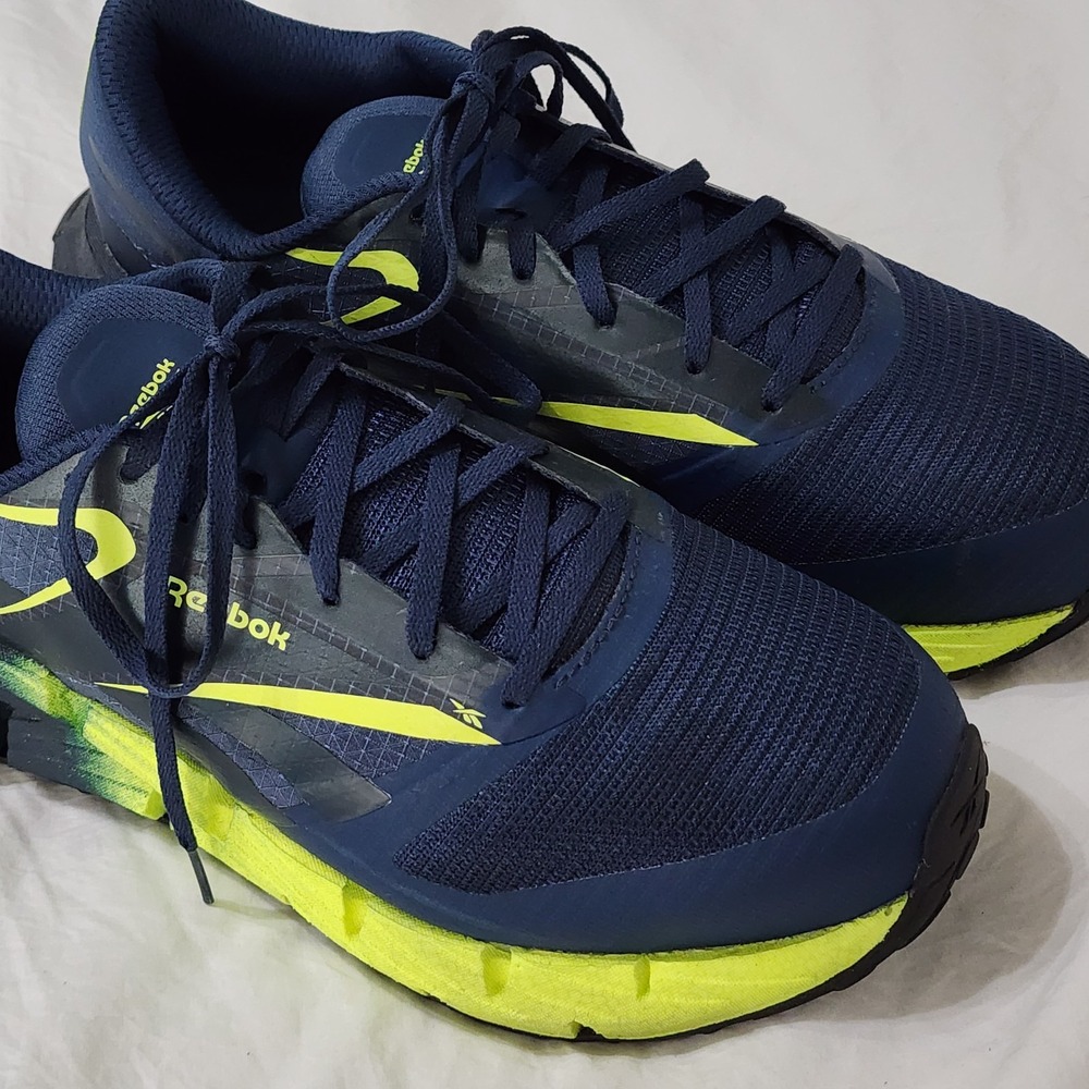 Reebok FloatZig Work Comp Toe Blue/Lime‎ Mens Siz… - image 2